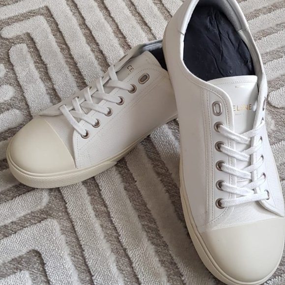 CELINE BLANK LOW LACE UP SNEAKER WITH TOE CAP - Picture 8 of 10